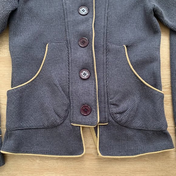 B by Burton Military Style Button Up Mid Weight Jacket Women's Size XS purple - Picture 5 of 11